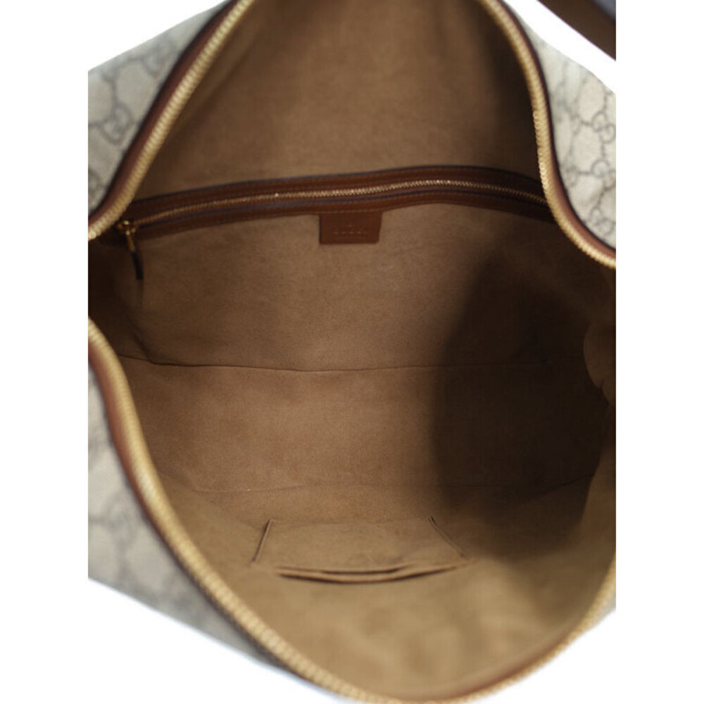 Gucci GG Supreme Hobo bag beige brown coated canvas - Picture 3 of 9
